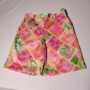 Lilly Pulitzer Floral Casual Bermuda Shorts Sz 8 (28.75"x11.5") - Imperfect